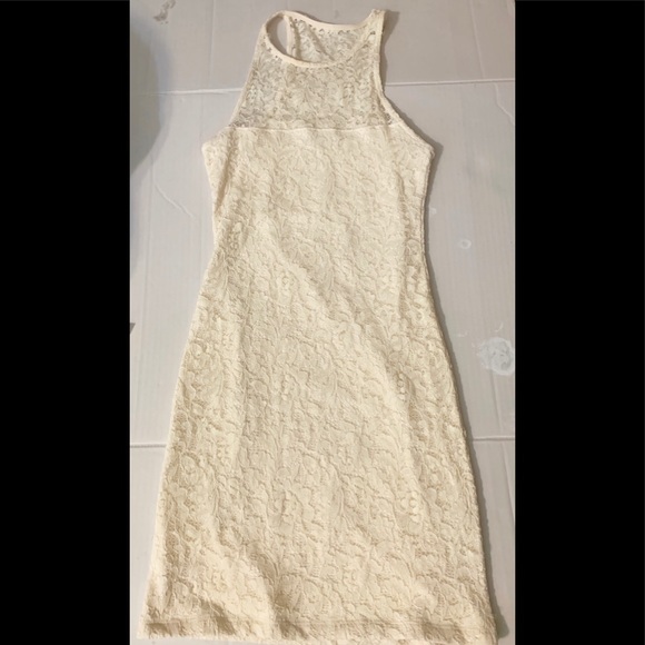 Hollister Highneck lace Mini Dress Fitted Sz:Small - Picture 2 of 7